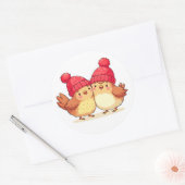 Prachtige Kerst stickers vogels (Envelop)