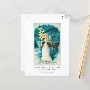 Prachtige kerstangel  feestdag kunst briefkaart