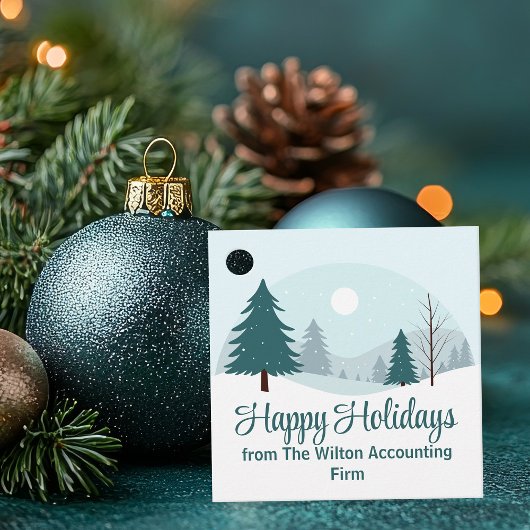 Prachtige kerstbomen Winterfeest Bedankjes Labels