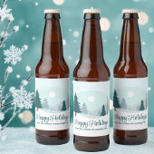 Prachtige kerstbomen Winterfeest Bier Etiket