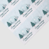 Prachtige kerstbomen Winterfeest Tissuepapier (Detail)