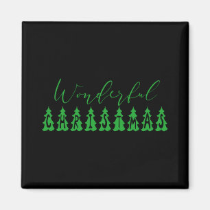 Prachtige Kerstboom Groen Tygraphy Magneet