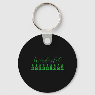 Prachtige Kerstboom Groen Tygraphy Sleutelhanger