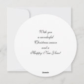 Prachtige kerstfeestdagen feestdagenkaart (Achterkant)