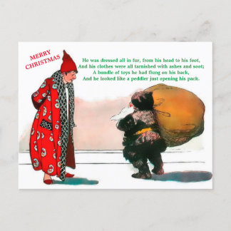 Prachtige kerstman in de Oeroude Kunst (kopie) Briefkaart
