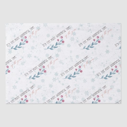 Prachtige kerstpastels tissuepapier (Voorkant)