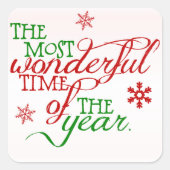 Prachtige kerstvakantie Sticker (Voorkant)