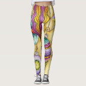 Prachtige kerstversieringen van glas leggings (Voorkant)