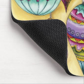 Prachtige kerstversieringen van glas muismat (Hoek)