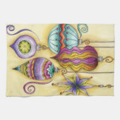 Prachtige kerstversieringen van glas theedoek (Horizontaal)