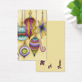 Prachtige kerstversieringen van glas visitekaartjes (Bureau)