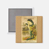 Prachtige  kikkerkunstwerkmagneet magneet (Voorkant / Achterkant)
