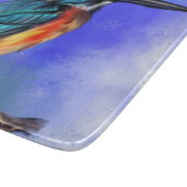 Prachtige Kingfisher Bird Cutting Board Snijplank (Hoek)