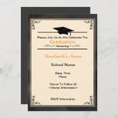 Prachtige klasse van de Graduation Invitations 201 Kaart (Voorkant / Achterkant)