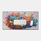 Prachtige kleur Splash Art #3 Bureaumat (Keyboard & Muis)