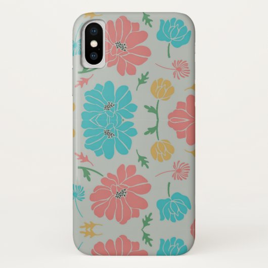Prachtige kleurrijke Floral Case-Mate iPhone Case (Achterkant)