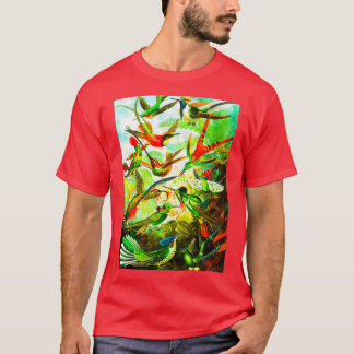 Prachtige kleurrijke  Hummingbird Species Coll T-shirt