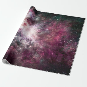 Prachtige kleurrijke nebula cadeaupapier