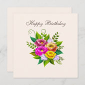 Prachtige kleurrijke ventilator Bouquet (Voorkant / Achterkant)