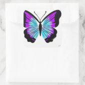 Prachtige, kleurrijke  vlinder vierkante sticker (Tas)