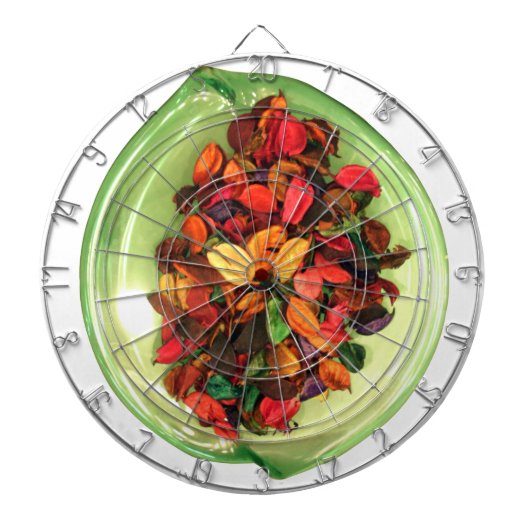 Prachtige, kleurrijke vormgeving van het roos dartbord (Voorkant)
