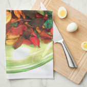 Prachtige, kleurrijke vormgeving van het roos theedoek (Quarter Fold)