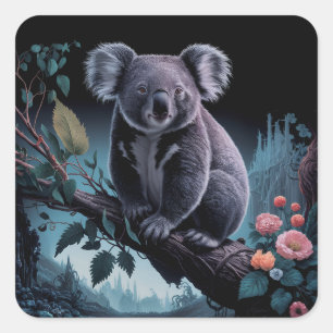 PRACHTIGE KOALA BEER STICKERS