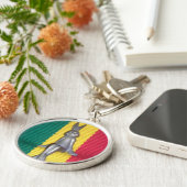 Prachtige konijn Kingston Jamaica Sleutelhanger (Zijkant)