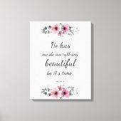 Prachtige kostbare scripts Bijbelprijsopgave Verse Canvas Afdruk (Voorkant)