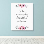 Prachtige kostbare scripts Bijbelprijsopgave Verse Canvas Afdruk (Insitu (Houten vloer))