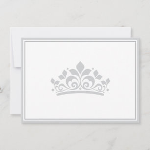 Prachtige Kroon Plat Notitiekaart Notitiekaartje