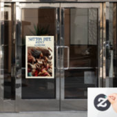 PRACHTIGE Kunst Model / Dansende Vrouw Raamsticker (Kantoordeur)