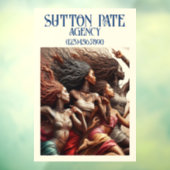 PRACHTIGE Kunst Model / Dansende Vrouw Raamsticker (Vel 3)