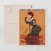 Prachtige  kunst Nieuwe Franse champagne Briefkaart (Voorkant / Achterkant)
