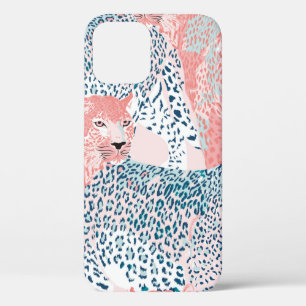 Prachtige kunstluipaard naadloos patroon, abstract iPhone 12 hoesje