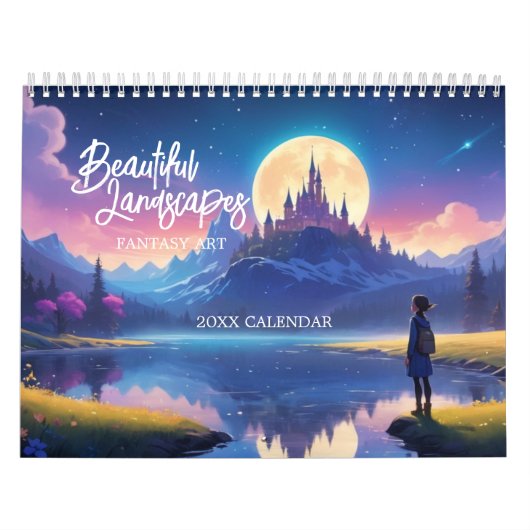 Prachtige landschappen Fantasy Art Kalender (Hoes)