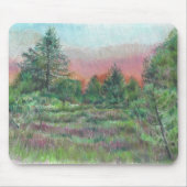 Prachtige landschapsbomen Roze Kunst Muismat (Voorkant)