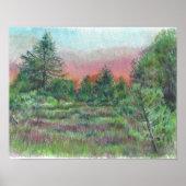 Prachtige landschapskunst Trekt kunst af Poster (Voorkant)