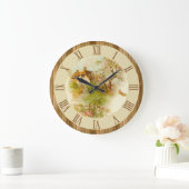 Prachtige  landschapsscènehout grote klok (Huis)