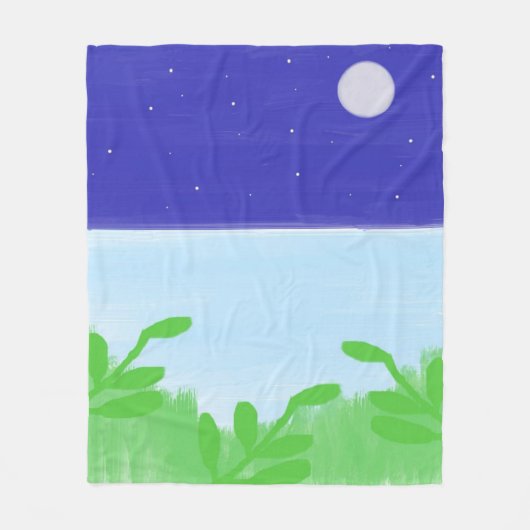 Prachtige landschapsschilderkunst fleece deken (Voorkant)