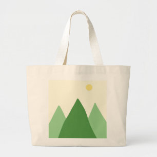 Prachtige landschapsschilderkunst grote tote bag
