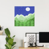 Prachtige landschapsschilderkunst poster (Thuiskantoor)