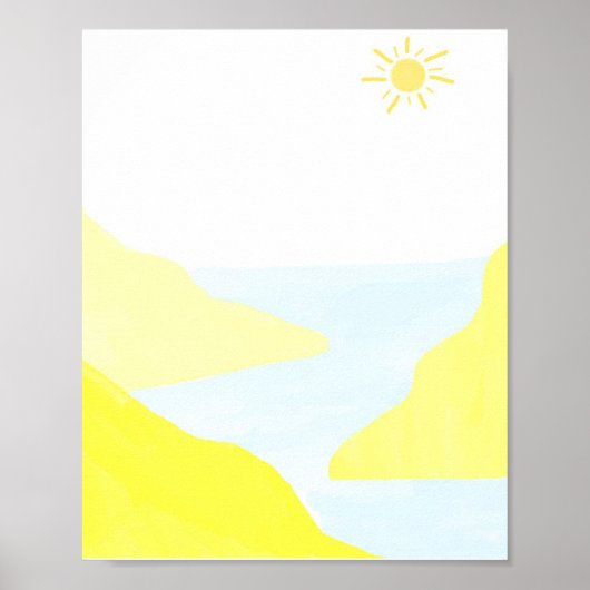 Prachtige landschapsschilderkunst poster (Voorkant)