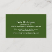 Prachtige Lawn Photo II Landscaping Visitekaartje (Achterkant)