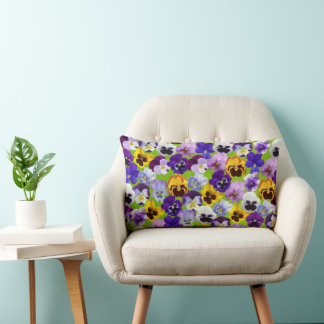 Prachtige lente pansies kussen