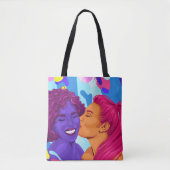 Prachtige lesbische vrouwen Pride grafische kunst Draagtas (Voorkant)