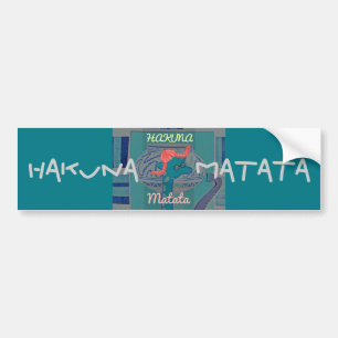 Prachtige leuke, grappige giraffe-beelden bumpersticker