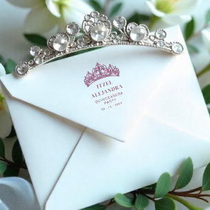 Prachtige Lys bloem tiara Quinceañera feestje Rubberstempel