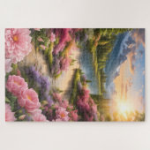 Prachtige magische bloemen legpuzzel (Horizontaal)