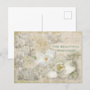 Prachtige Magnolia Collage Briefkaart